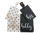 Hubby & Wifey Passport Covers & Luggage Tags