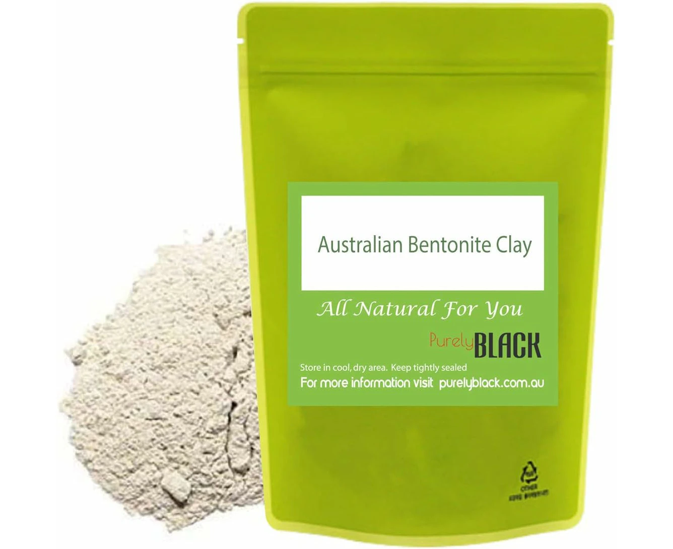 100g Organic Australian Bentonite Clay Powder  | Edible Healing Clay For Skin Hair Clay Mask Natural Toothpaste