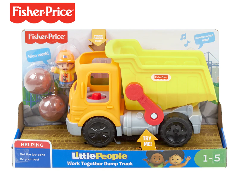 Fisher-Price Little People Work Together Dump Truck Toy