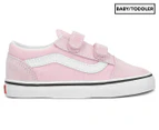 Vans Toddler Girls' Old Skool V Sneakers - Lilac Snow/True White