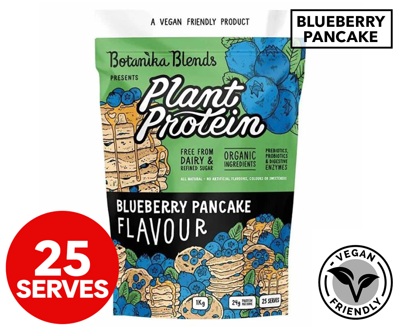 Botanika Blends Plant Protein Blueberry Pancake 1kg / 25 Serves