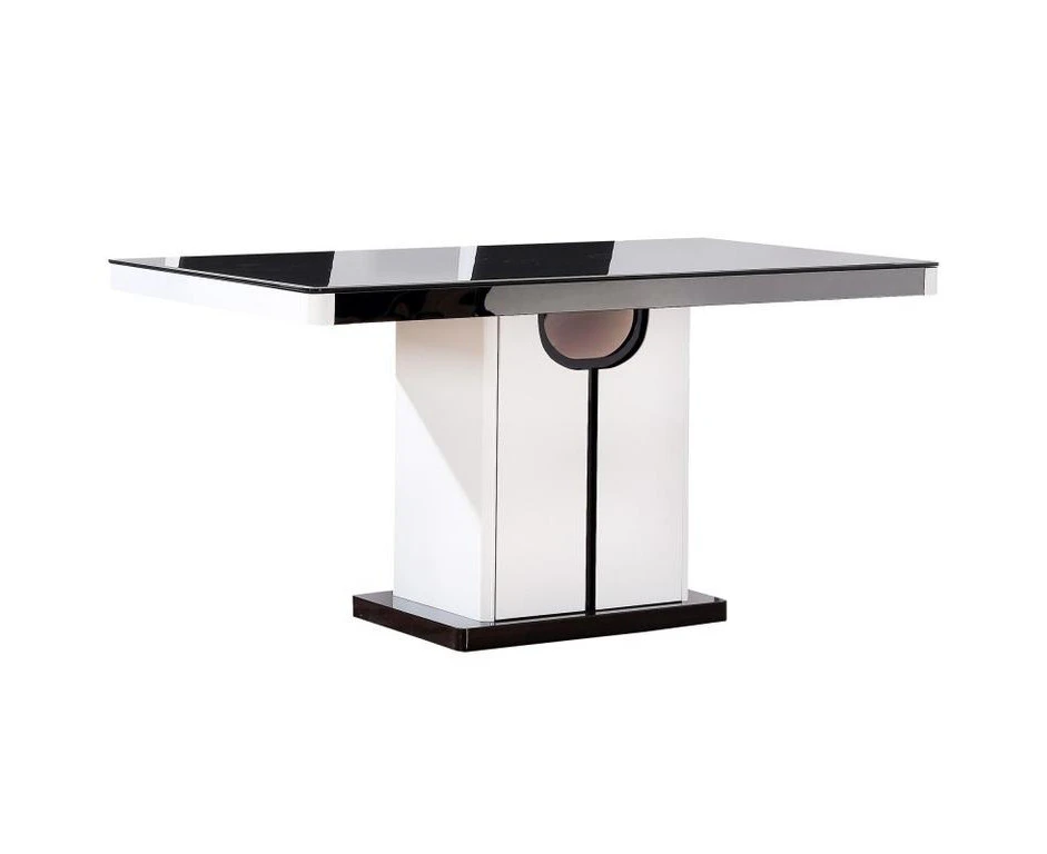 Classic Direct Beethoven Black tempered glass Dining table