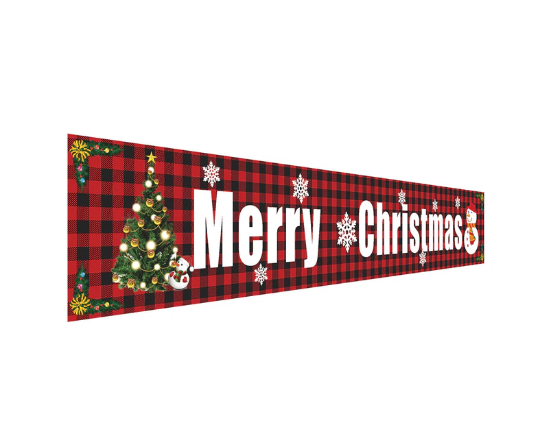 Merry Christmas Outdoor Banner Santa Claus Xmas Sign for Home Wall Decor - #3