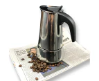 Stainless Steel Stove Top Espresso Italian Coffee Maker Percolator Moka Pot 4Cups /6Cups / 9Cups - 9