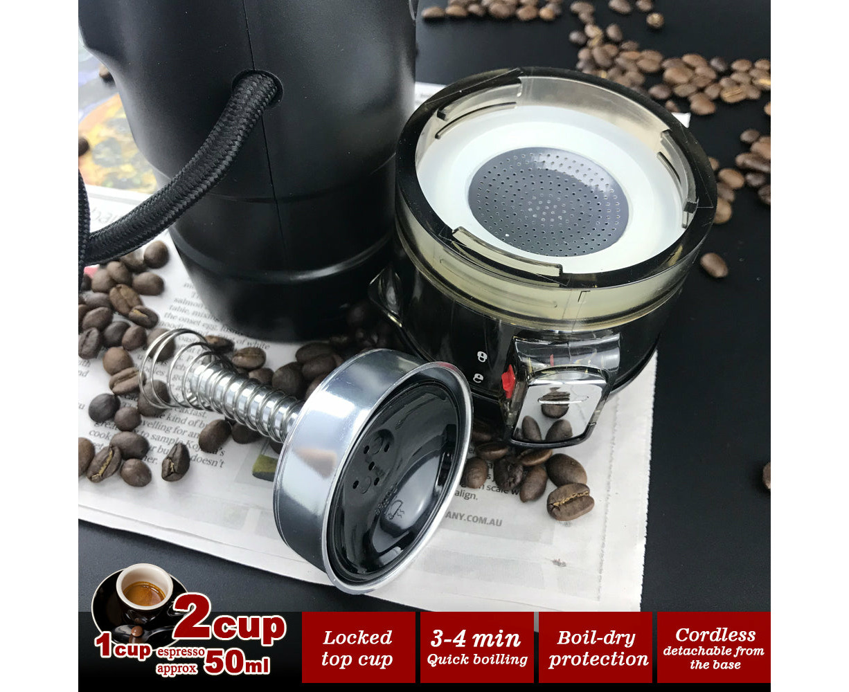  Car Coffee Machine,Portable Espresso Maker,12V Travel Espresso  Machine,65ml Safety Protection Electric Espresso Machine,for Outdoor,  Home,Office,Camping: Home & Kitchen
