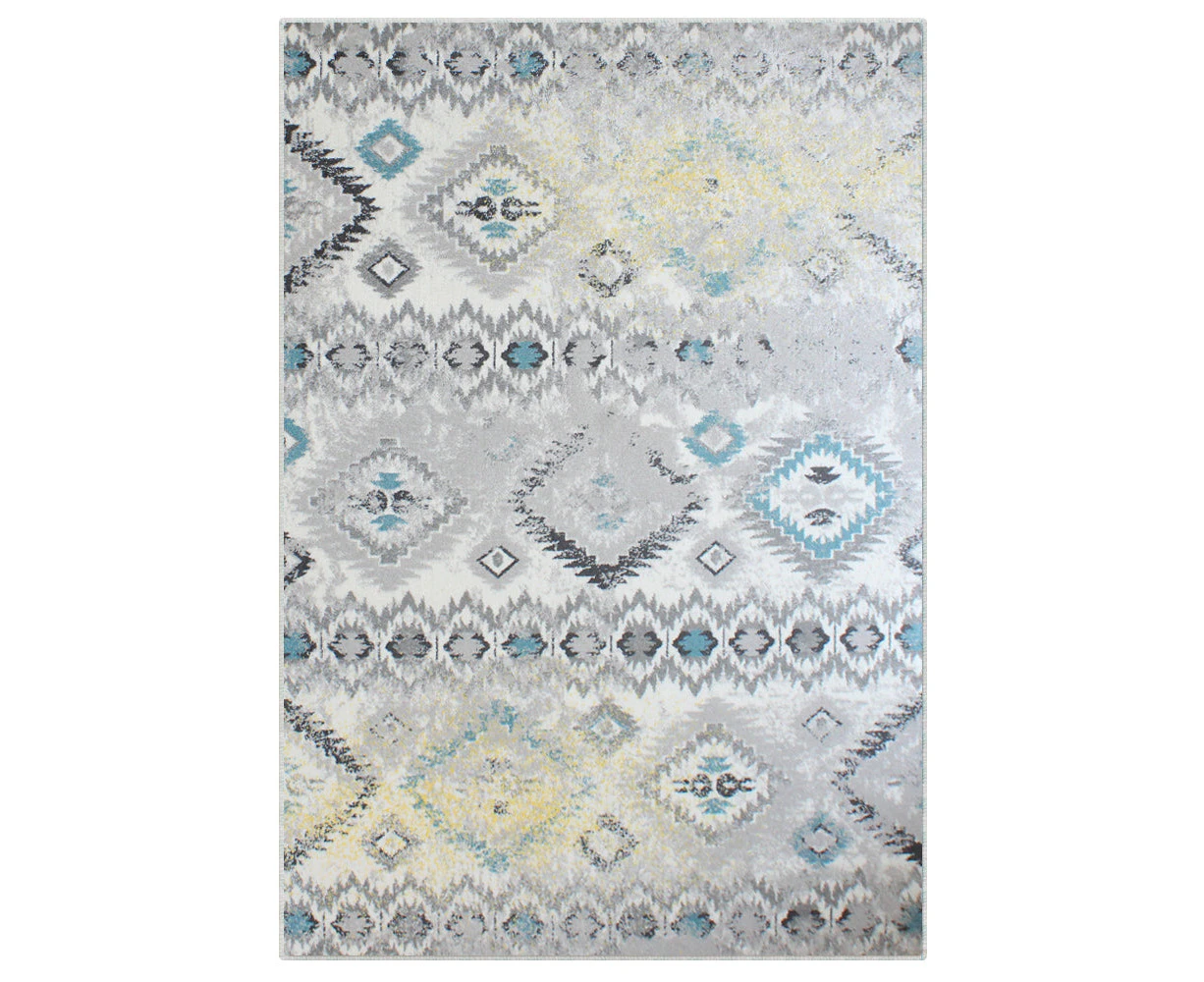 Grey Creamy Style Pattern Floor Area Abstract Rug Modern Extra Large Carpet