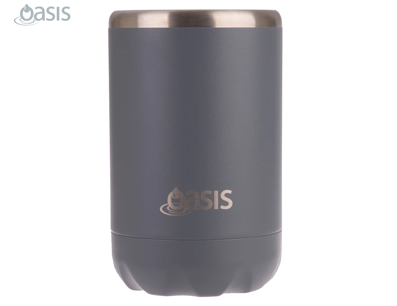 Oasis 375mL Double Wall Insulated Can & Bottle Cooler - Steel