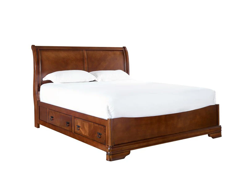 Classic Direct Milton Premium American Poplar bed with 4 drawers