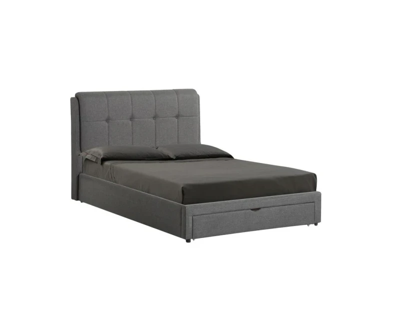Classic Direct Stanley Premium Fabric bed with storage (Dark Grey)