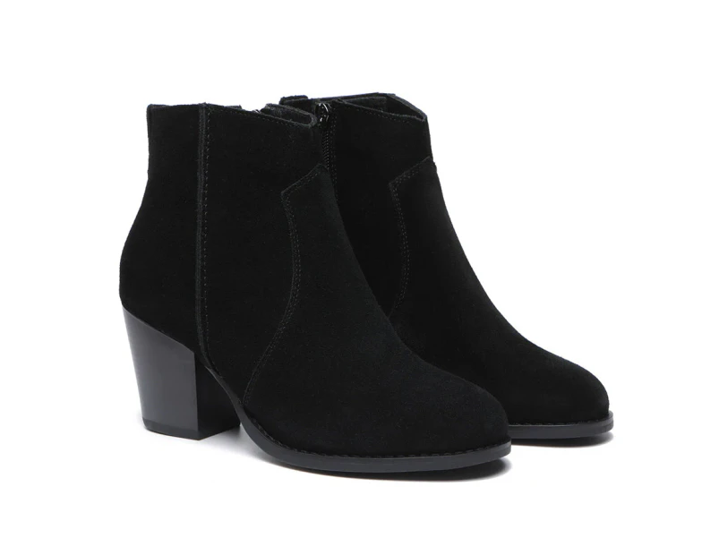 TARRAMARRA(R) Ankle Leather Heel Boots Women Velora - Black
