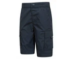 Mountain Warehouse Kids Zip Off Trousers Convertible Shorts Walking Boys Girls - Navy