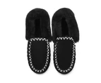 Australian Shepherd(R) Kids Ankle Slippers popo Moccasins - Grey