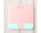 2 PCS TUY 6026 Human Body Electronic Scale Home Weight Health Scale, Size: 26x26cm (Battery Type Pink)