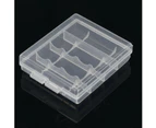 Plastic AA AAA Battery Box Storage Case - For 4pcs Battery