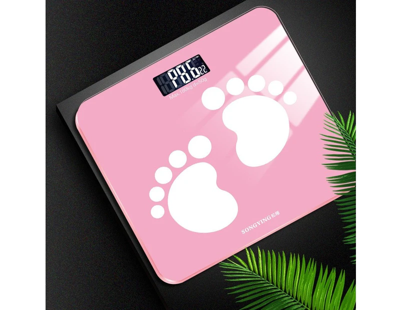 SONGYING TZ05 Human Body Electronic Scale Home Health Weight Scale, Size: 290x260x23mm (Battery Style Vegas Pink)