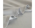 60s 100% Bamboo Lyocell Fabric Bedding Sheet Set in Silver Grey