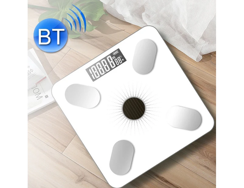 Smart Bluetooth Weight Scale Home Body Fat Measurement Health Scale Charge Model (White (Silk Screen Film)