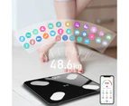 Smart Bluetooth Weight Scale Home Body Fat Measurement Health Scale Charge Model (Black Silk Screen Film)