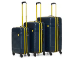 Nautica 3-Piece Sunset Park Hardcase Luggage Set - Navy/Yellow