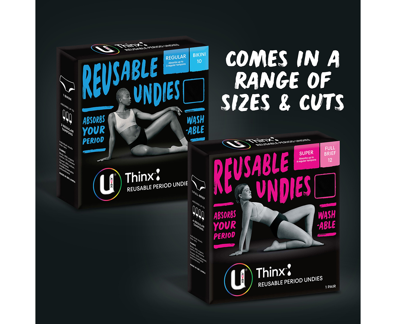 U by Kotex  thinx Reusable Period Undies Reviews — The Period Place