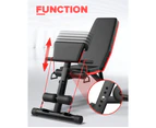 Adjustable FID Ab Abdominal Weight Press Bench Fitness Incline Sit up Gym Flat