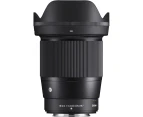 Sigma 16mm f/1.4 DC DN Contemporary Lens for Fujifilm X-Mount - Black