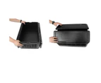 Portable 24L Insulated Folding Picnic Cooler Box Takeaway Storage Box Black