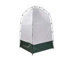 Portable Outdoor Camping Shower and Toilet Room - Green and Silver
