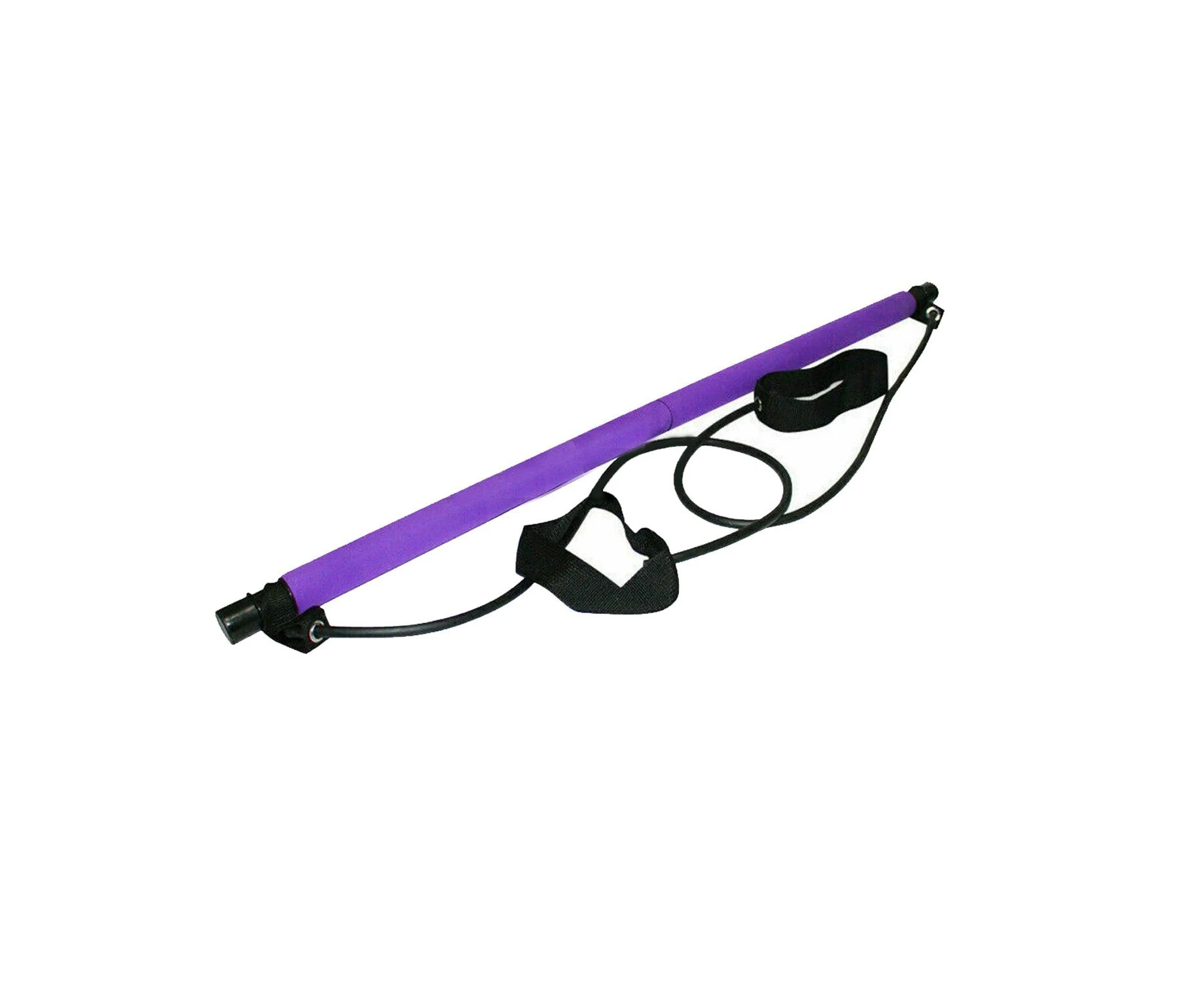 Easy Comfortable Fitness Pilates Yoga Stretch Rope Trainer - Purple