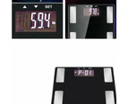 Digital Bathroom Scale with BMI Cal 180KG - Black