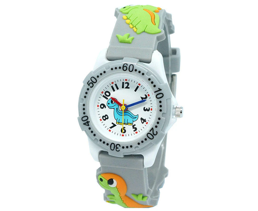 WIWU Kids Watch 3D Cute Dinosaur Waterproof Watches-Gray