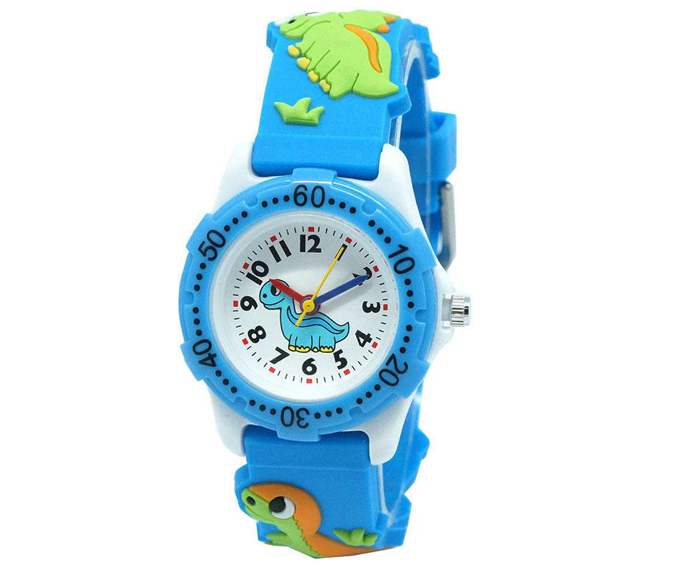 WIWU Kids Watch 3D Cute Dinosaur Waterproof Watchess-Blue