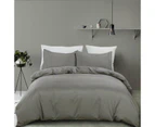 Grey Soft Quilt Doona Cover Set 5 Size