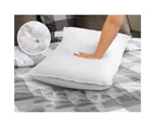 Goose Feather Down Bed White Pillow - Set of 2