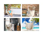 Hammock Swing Chair - Creamy White - 120KG Capacity