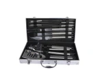 Outdoor Stainless Steel BBQ Grill Tool Set - 10pcs