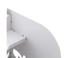 Hollow Shoe Rack Stand 4 Tiers 43 Width  - White