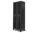 Lockable Tall Outdoor Storage Container Box Black - 173 CM