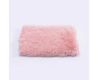 Pet Beds Soft Plush Comfortable Dog Mat Bed Pet Pad - Pink