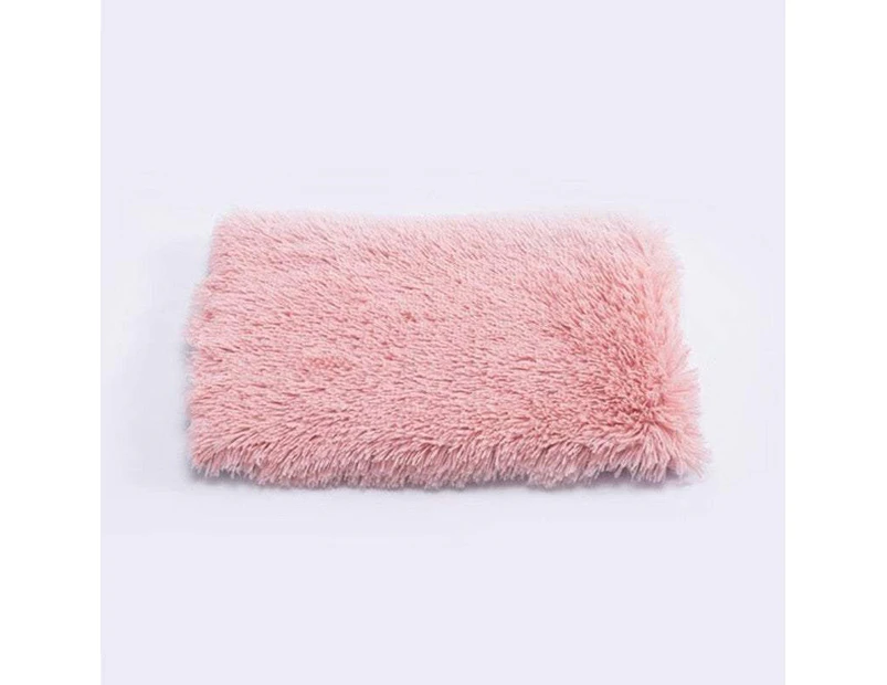 Pet Beds Soft Plush Comfortable Dog Mat Bed Pet Pad - Pink