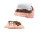 Pet Beds Soft Plush Comfortable Dog Mat Bed Pet Pad - Grey