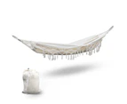 Hanging Tassel Hammock Bed - Cream