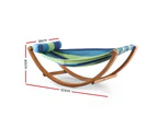 Kids Timber Hammock Bed Swing 45KG Capacity - Blue