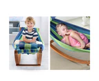 Kids Timber Hammock Bed Swing 45KG Capacity - Blue