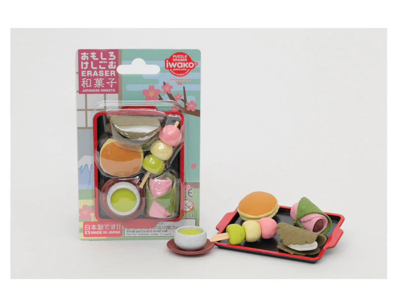 Iwako Japanese Puzzle Eraser Japanese Sweets Erasers Pack