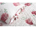 Chic Bedspread Coverlet Set Quilt for Double and Queen Size Bed 220x240cm Flower D