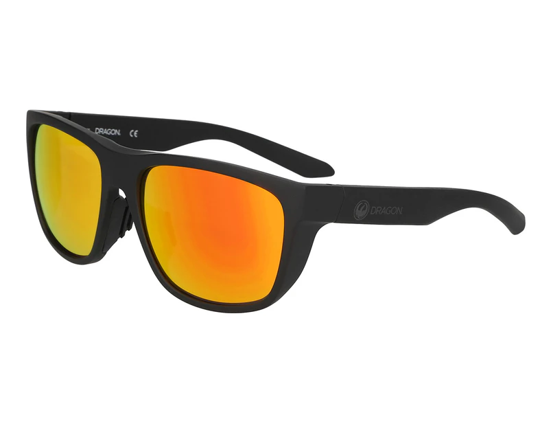 Dragon Unisex Aerial Sunglasses - Matte Black/Orange Ion