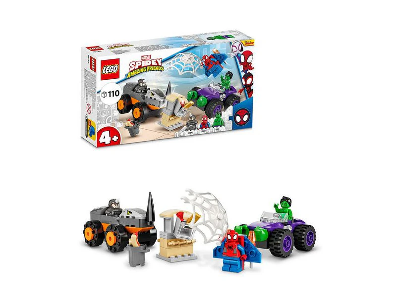 LEGO® Marvel Spidey And His Amazing Friends Hulk vs. Rhino Truck Showdown 10782