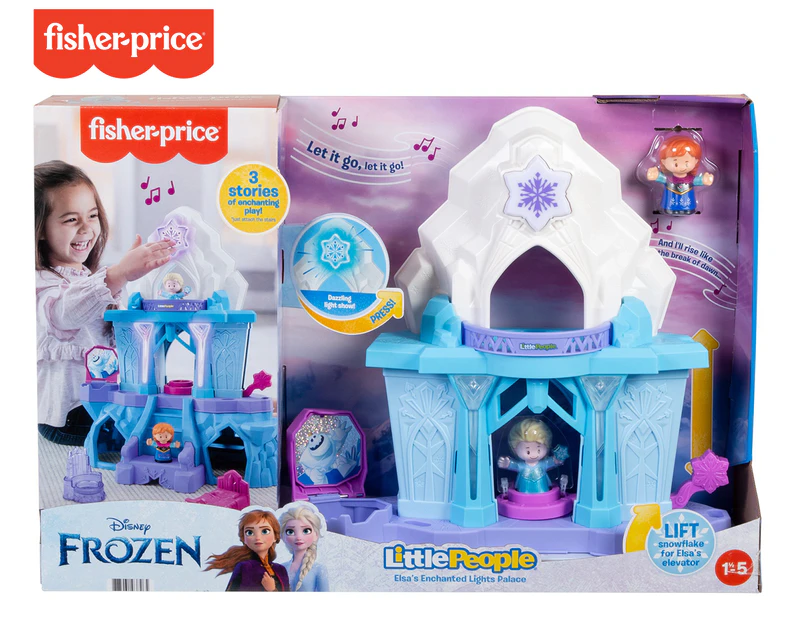 Fisher-Price Disney Frozen Little People Elsa's Enchanted Lights Palace Playset