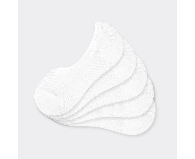 Target Active Womens 5 Pack Mesh Sneaker Socks - White